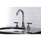 Kingston Brass FSC8929CML Manhattan Widespread Bathroom Faucet W/ Brass Pop-Up, Nickel FSC8929CML - alternate 5
